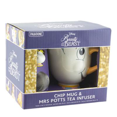 DISNEY LA BELLE ET LA BETE MUG ZIP ET BOULE A THE MME SAMOVAR