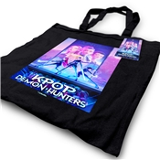 K-POP DEMON HUNTERS (KEY ART) BLACK TOTE BAG