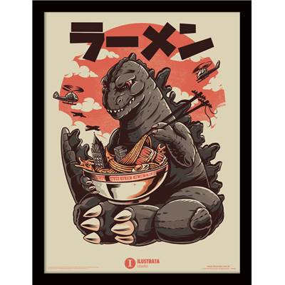 ILUSTRATA KAIJU'S RAMEN FRAMED 30X40