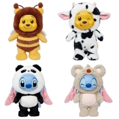 DISNEY PORTE CLE 2STITCH ET 2WINNIE L'OURSON YUYUS 28CM Ass 4