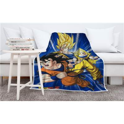 DRAGON BALL PLAID SHERPA 100X150 CM GOKU