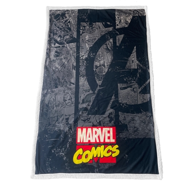 HOMADICT PLAID SHERPA 100X150 CM MARVEL AVENGER COMICS