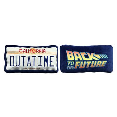 RETOUR VERS LE FUTUR COUSSIN 40CM PLAQUE CALIFORNIA