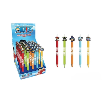 ONE PIECE (EMBLEMS) ERASABLE INK GEL PENS CDUX30