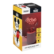 MICKEY LAMPE AVEC AMPOULE DECORATIVE LED A FILAMENT NEON BULB