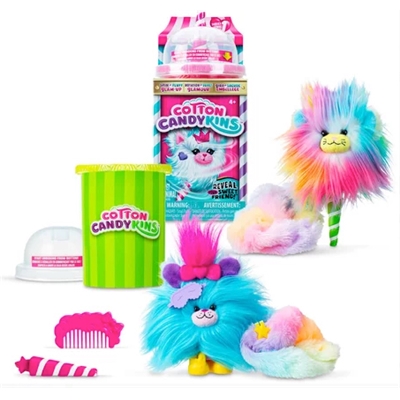 COTTON CANDY - PELUCHE BARBE A PAPA A COLLECTIONNER - ASST