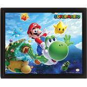SUPER MARIO CADRE 3D LENTICULAIRE GALAXY