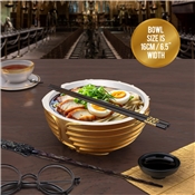 HARRY POTTER  GOLDEN SNITCH RAMEN BOWL WITH CHOPSTICKS