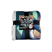 HOMADICT PLAID SHERPA 100X150 CM DEMON SLAYER TANJIRO & NEZUKO BUSTE