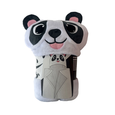 HOMADICT PLAID CAPUCHE 120X150 CM PANDA