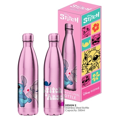 DISNEY STITCH & ANGEL BOUTEILLE EN ACIER 500ML KISS LOVE