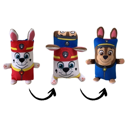 FLIPZERS PELUCHE SQUISHY REVERSIBLE - PAT PATROUILLE