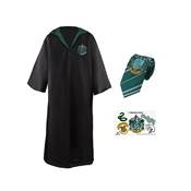 HARRY POTTER ROBE SET (ROBE+NECKTIE+TATTOO) SLYTHERIN SMALL