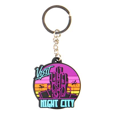 PORTE CLE PVC CYBERPUNK 2077 NIGHTCITY