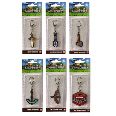 MINECRAFT - PORTE-CLE EN METAL - ARTEFACTS A COLLECTIONNER 