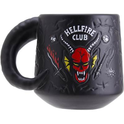 STRANGER THINGS HELLFIRE DEMON EMBOSSED MUG