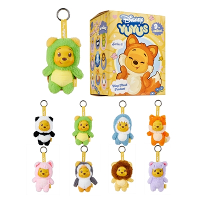 DISNEY PORTE CLE WINNIE L'OURSON YUYUS 12 CM /8 V2