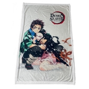 HOMADICT PLAID SHERPA 100X150 CM DEMON SLAYER TANJIRO & NEZUKO SNOW