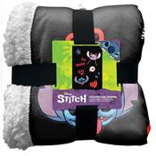 HOMADICT PLAID SHERPA 100X150 CM STITCH LOVE