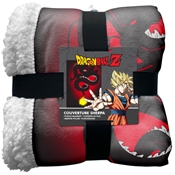 DRAGON BALL PLAID SHERPA SHENRON RED