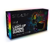 STEALTH LIGHT UP GAMING BUNDLE – CLAVIER, SOURIS,TAPISET CASQUE