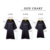 HARRY POTTER ROBE SET (ROBE+NECKTIE+TATTOO) HUFFLEPUFF SMALL