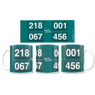 SQUID GAME MUG NUMBERS