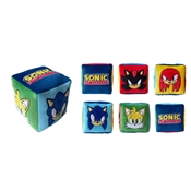 PELUCHE COUSSIN CUBE 25 CM SONIC