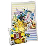 HOMADICT PLAID SHERPA 100X150 CM POKEMON PIKACHU EVOLI EVO