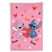 DISNEY PLAID SHERPA STICH & ANGEL