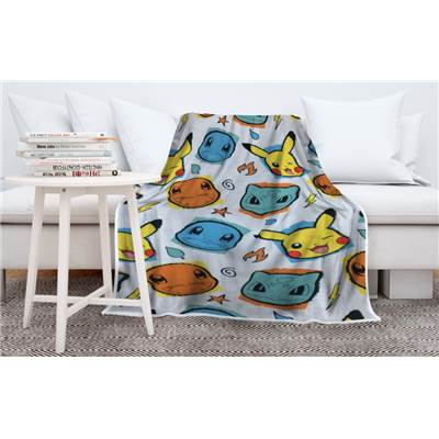 POKEMON SHERPA PLAID 100X150 CM POKEMON STARTERS
