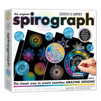 SPIROGRAPH MULTICOLORE ET PAILLETE