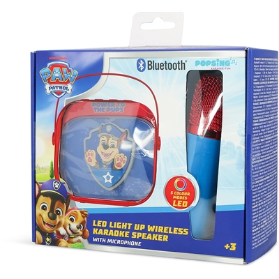 LA PAT' PATROUILLE - ENCEINTE LED KARAOKE + MICRO SANS FIL