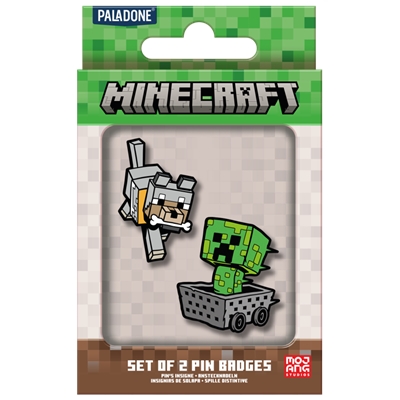 LOT DE 2 PIN'S EN ÉMAIL MINECRAFT