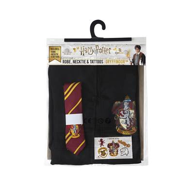 HARRY POTTER ROBE SET (ROBE+NECKTIE+TATTOO) GRYFFINDOR LARGE