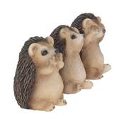 THREE WISE HEDGEHOGS 8.5CM