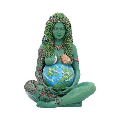 MOTHER EARTH ART FIGURINE (PAINTED,SMALL) 17.5CM