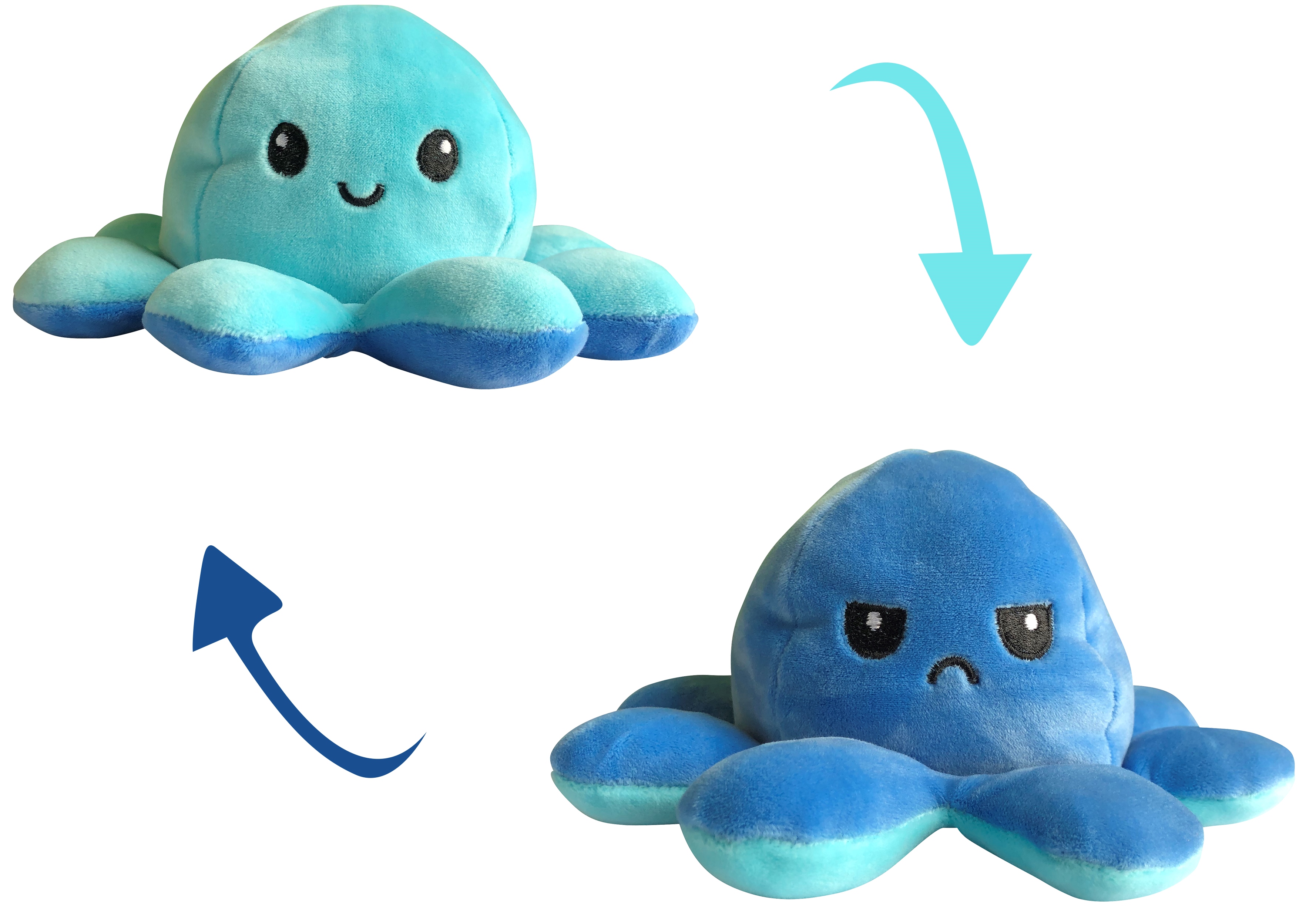 PELUCHE OCTOPUS MOOD ASSORTIMENT 6 COULEURS assortiment 12