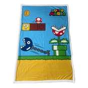 HOMADICT PLAID SHERPA 100X150 CM SUPER MARIO THE GAME