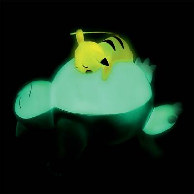 POKEMON LAMPE FIGURINE RONFLEX ET PIKACHU ENDORMI 25CM