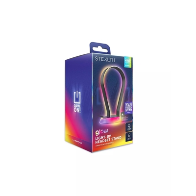 STEALTH LIGHT UP CHARGING CASQUE STAND - GLOW BLACK