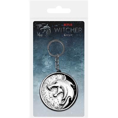 THE WITCHER PORTE CLE  METAL WOLF