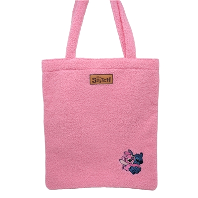 NOMADICT TEDDY SHOPPING BAG STITCH ANGEL PINK
