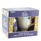 DISNEY LA BELLE ET LA BETE MUG ZIP ET BOULE A THE MME SAMOVAR