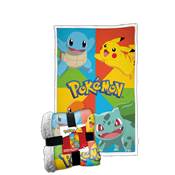 HOMADICT PLAID SHERPA 100X150 CM POKEMON STARTER PRIMARY