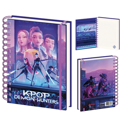 K-POP DEMON HUNTERS A5 CARNET A SPIRALES