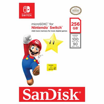 MICRO SDXC UHS-I 256GB / SDSQXAO-256G-GNCZN - NINTENDO SWITCH