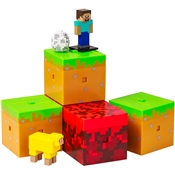 MINECRAFT - CAPSULE MYSTERE - 2 FIGURINES + 1 SURPRISE 