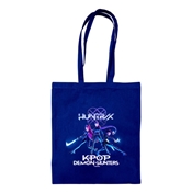 K-POP DEMON HUNTERS (TRIO) NAVY BLUE TOTE BAG