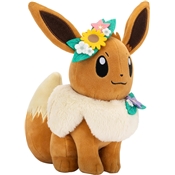 POKEMON PELUCHE 20 CM EVOLI COURONNE DE FLEURS